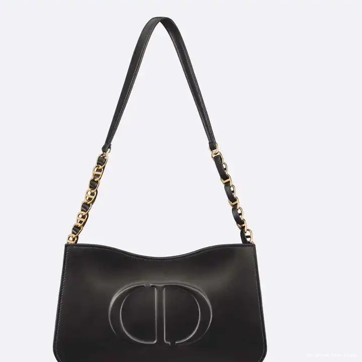 Cheap Calfskin Hobo Mini Dior Signature CD Bag Black 0503 Luxury